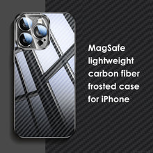 Load image into Gallery viewer, MagSafe lightweight carbon fiber frosted case for iPhone