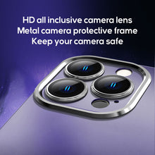 Load image into Gallery viewer, Metal camera frame light frosted case for iPhone