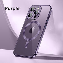 Load image into Gallery viewer, MagSafe ultra thin crystal backplate case for iPhone