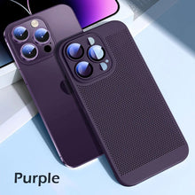 Load image into Gallery viewer, Skin friendly mesh heat dissipation frosted case for iPhone
