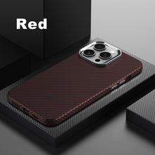 Load image into Gallery viewer, MagSafe ultra thin carbon fiber frosted case for iPhone