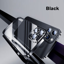 Load image into Gallery viewer, Ultra thin titanium alloy frame HD crystal backplate case for iPhone