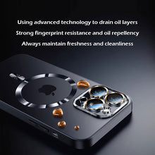 Load image into Gallery viewer, MagSafe ultra-thin metal camera frame frosted case for iPhone