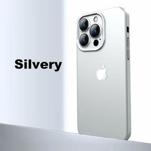 Load image into Gallery viewer, Metal camera frame light frosted case for iPhone