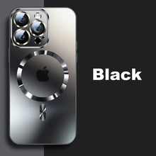 Load image into Gallery viewer, MagSafe ultra-thin metal camera frame frosted case for iPhone