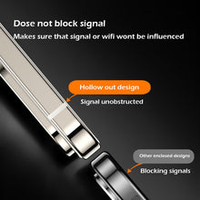 Load image into Gallery viewer, Titanium steel frame transparent case for iPhone