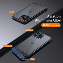 Load image into Gallery viewer, Titanium steel transparent frameless case for iPhone