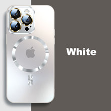 Load image into Gallery viewer, MagSafe ultra-thin metal camera frame frosted case for iPhone