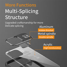 Load image into Gallery viewer, Titanium alloy invisible stand case for iPhone