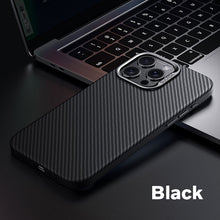 Load image into Gallery viewer, MagSafe ultrathin Kevlar carbon fiber frosted case for iPhone