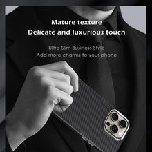 Load image into Gallery viewer, MagSafe ultra thin carbon fiber frosted case for iPhone