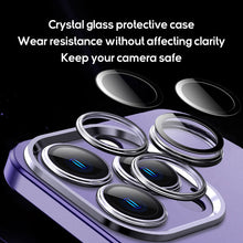 Load image into Gallery viewer, Metal camera frame light frosted case for iPhone