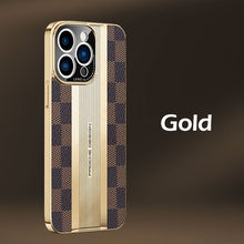 Load image into Gallery viewer, Light luxury cowhide carbon fiber texture case for iPhone