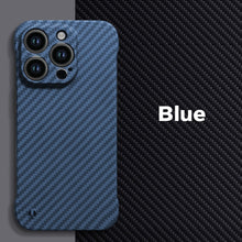 Load image into Gallery viewer, Ultra thin borderless carbon fiber case for iPhone