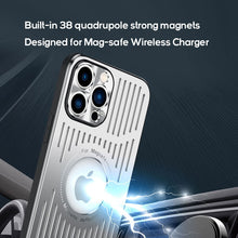 Load image into Gallery viewer, MagSafe metal back hollow case for iPhone