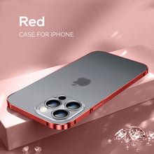 Load image into Gallery viewer, Aviation metal frame frosted case for iPhone