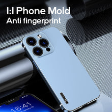 Load image into Gallery viewer, Stainless steel frame frosted case for iPhone