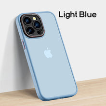 Load image into Gallery viewer, Alloy camera frame frosted skin friendly case for iPhone