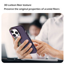 Load image into Gallery viewer, MagSafe combination color skin friendly carbon fiber case for iPhone