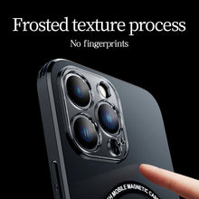 Load image into Gallery viewer, MagSafe concealed stand frosting case for iPhone