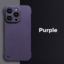 Load image into Gallery viewer, Ultra thin borderless carbon fiber case for iPhone