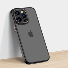 Load image into Gallery viewer, Alloy camera frame frosted skin friendly case for iPhone