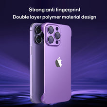 Load image into Gallery viewer, Metal camera frameless frosting case for iPhone