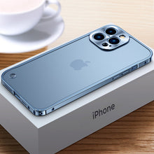 Load image into Gallery viewer, Alloy frame frosted case for iPhone