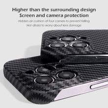 Load image into Gallery viewer, Ultra thin borderless carbon fiber case for iPhone