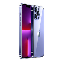 Load image into Gallery viewer, Small steel alloy frame HD back plate case for iPhone