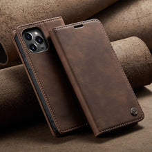 Load image into Gallery viewer, High-end leather all-inclusive magnetic case for iPhone