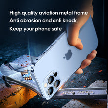 Load image into Gallery viewer, Aviation metal frame frosted case for iPhone