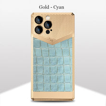 Load image into Gallery viewer, Electroplated alligator leather case for iPhone