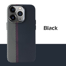Load image into Gallery viewer, MagSafe combination color skin friendly carbon fiber case for iPhone