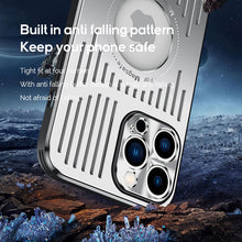 Load image into Gallery viewer, MagSafe metal back hollow case for iPhone