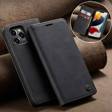 Load image into Gallery viewer, High-end leather all-inclusive magnetic case for iPhone