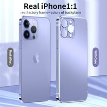 Load image into Gallery viewer, Stainless steel frame frosted case for iPhone