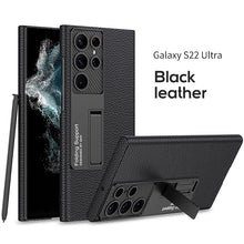 Load image into Gallery viewer, Full curved high-quality leather case for Galaxy S22 Ultra