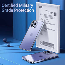 Load image into Gallery viewer, Small steel alloy frame HD back plate case for iPhone