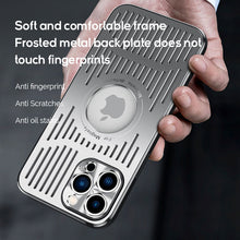 Load image into Gallery viewer, MagSafe metal back hollow case for iPhone