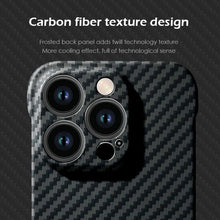 Load image into Gallery viewer, Ultra thin borderless carbon fiber case for iPhone