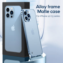 Load image into Gallery viewer, Alloy frame frosted case for iPhone