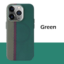 Load image into Gallery viewer, MagSafe combination color skin friendly carbon fiber case for iPhone