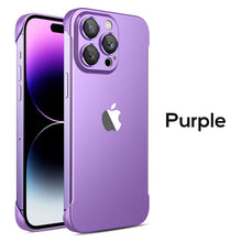 Load image into Gallery viewer, Metal camera frameless frosting case for iPhone