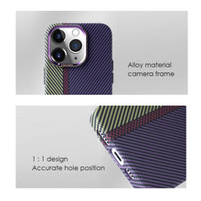 Load image into Gallery viewer, MagSafe combination color skin friendly carbon fiber case for iPhone