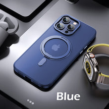 Load image into Gallery viewer, Titanium alloy multifunctional stand frosted case for iPhone