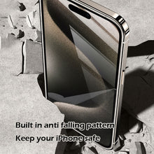 Load image into Gallery viewer, Titanium steel frame transparent case for iPhone
