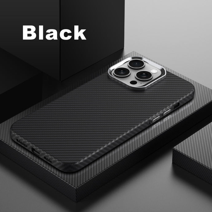 MagSafe ultra thin carbon fiber frosted case for iPhone