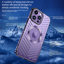 Load image into Gallery viewer, MagSafe Titanium alloy frame hollowed out case for iPhone
