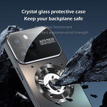 Load image into Gallery viewer, High end MagSafe Crystal glass frosted case for iPhone
